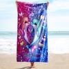 1PC Custom Name Dolphins Love Artwork Beach Towel Highly Absorbent And Sand-Resistant Towel for Swimming, Pool, Yoga, And Travel Lightweight