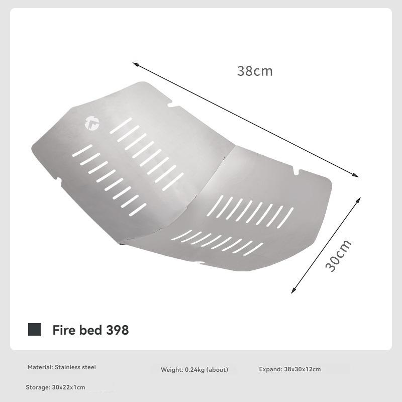 CAMPINGMOON SOLO-A4 Outdoor Portable Heating Campfire Folding Incinerator Camping Firewood Stainless Steel Barbecue Grill