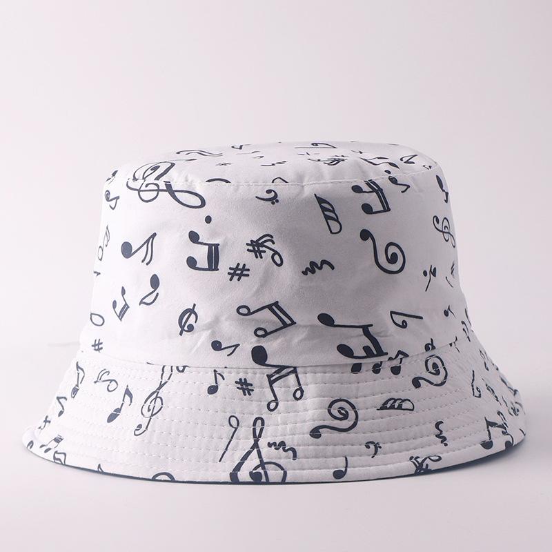 Digital printing small edge bucket hat spring and summer double-sided can wear outdoor sunshade basin hat spot
