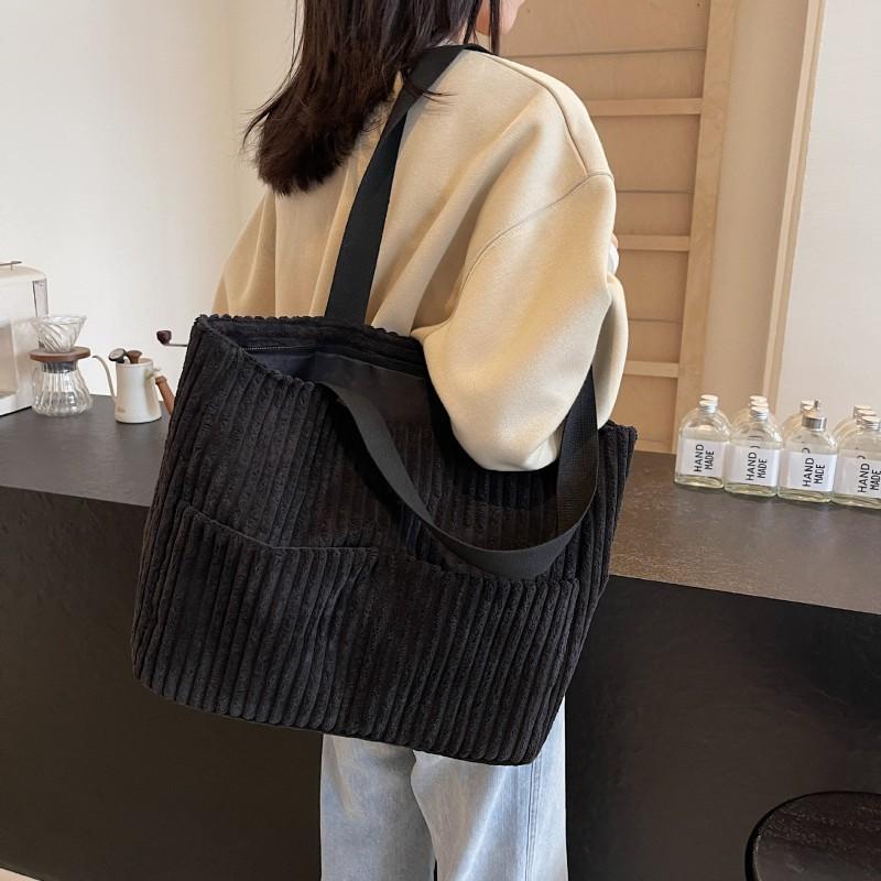 Corduroy Handbag 2026 New All-matching Shoulder Bag Large-capacity Student Commuting Cross-body