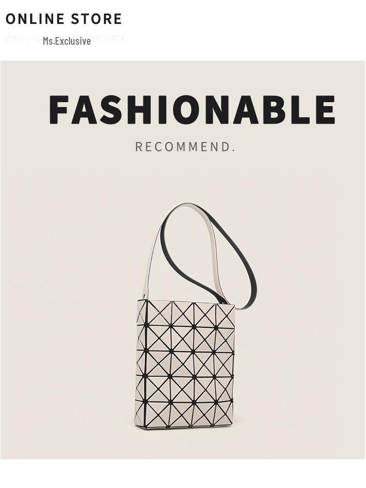 2024 Geometric Rhombus Mini Tote & Shoulder Messenger Bag