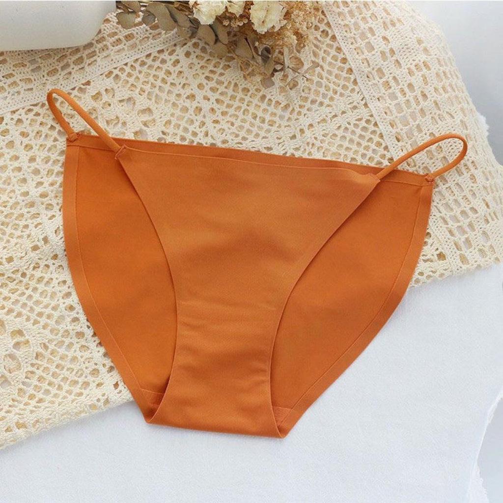 Cross-border Ice Silk Seamless Women's Low Waist Bikini Thong