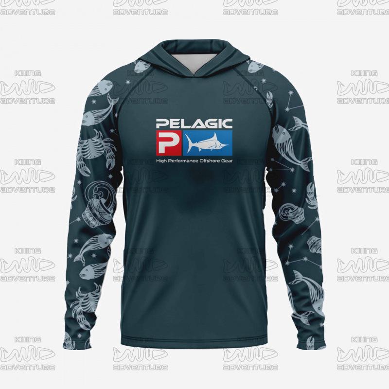 Мужская рыболовная куртка Pelagic с капюшоном и защитой от УФ - Дышащая и легкая XL 2740₽