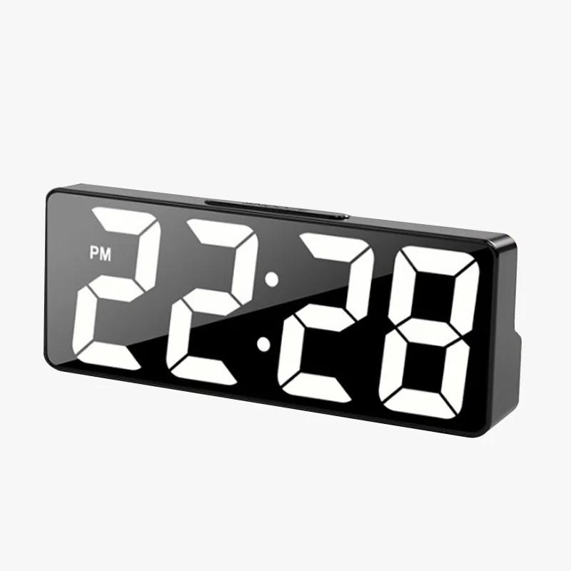 

Voice-controlled Digital Clock with Temperature and Date Display, 2 Alarms, Sleep Mode, Night Mode, 12/24-Hour Clock