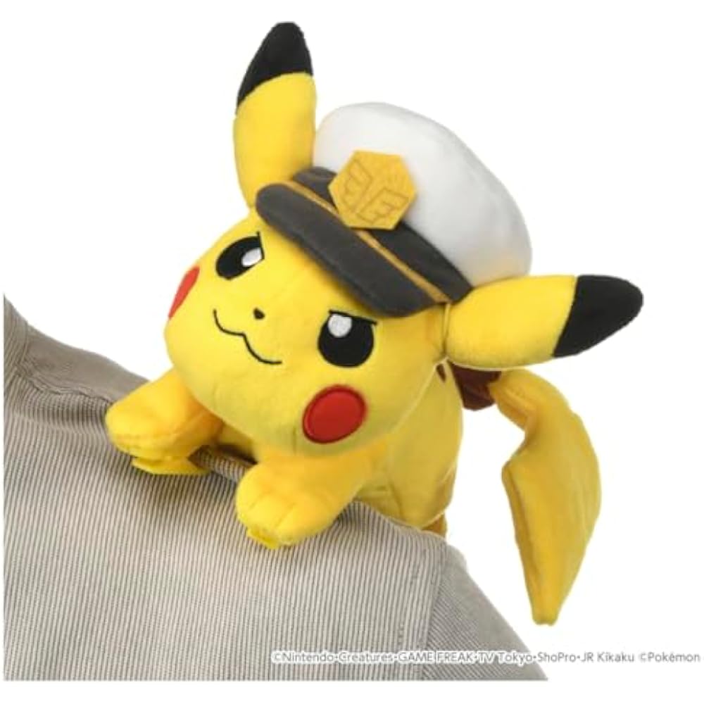 Takara Tomy (TAKARA TOMY) Pokemon Plush Toy Katanori Captain Pikachu