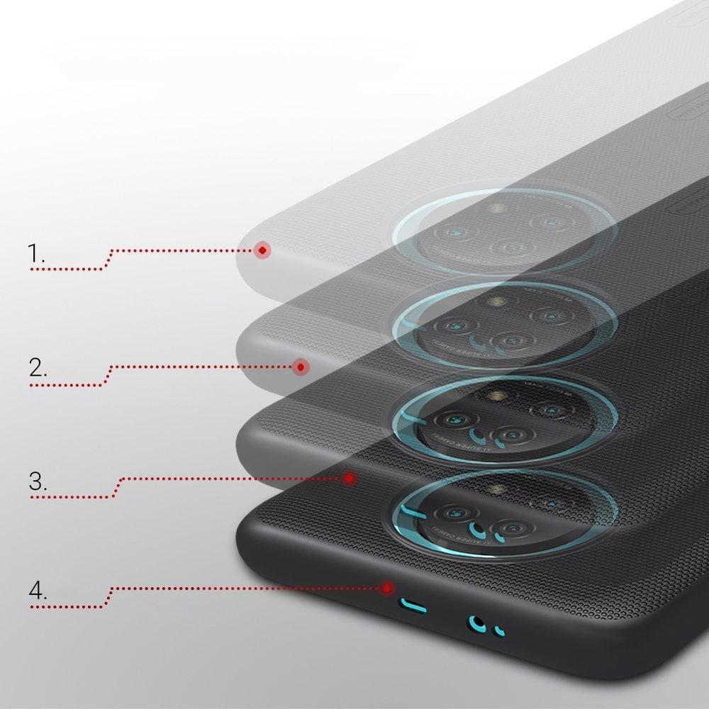 Nillkin Enhanced Frosted Shield Case for Xiaomi Redmi Note 9T 5G - Black