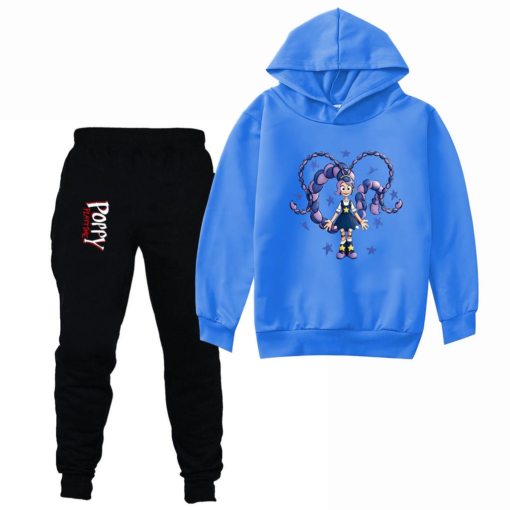 4140 Mehrfarbig Kinder Mädchen Lily Lovebraids Bobi Print Langarm Hoodies Hosen Sets