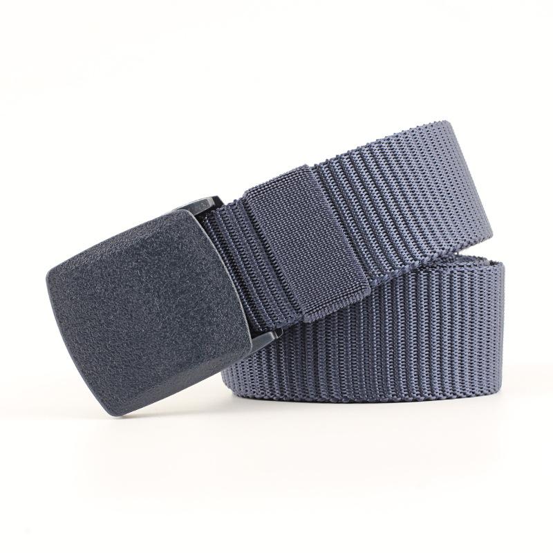 Outdoor Plastic Buckle Imitation Nylon Sports Women'S Canvas Wide Belt, Men'S Casual Belt Tactical Belt