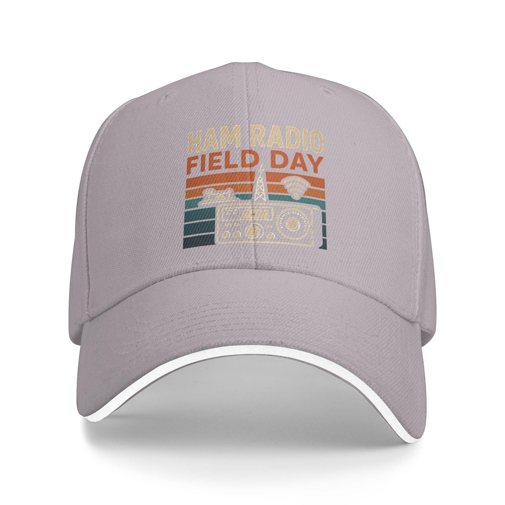 

Amateur Ham Radio Baseball Cap Hiking Fishing Sun-Proof Hip Hop Hats Unisex-Teens Streetwear Custom DIY Baseball Caps One Size серый