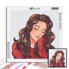 5D Diamond Painting Full Diamond Cartoon Girl Image Diamond Painting Handmade Diy Diamond Mosaic Painting Home Decoration