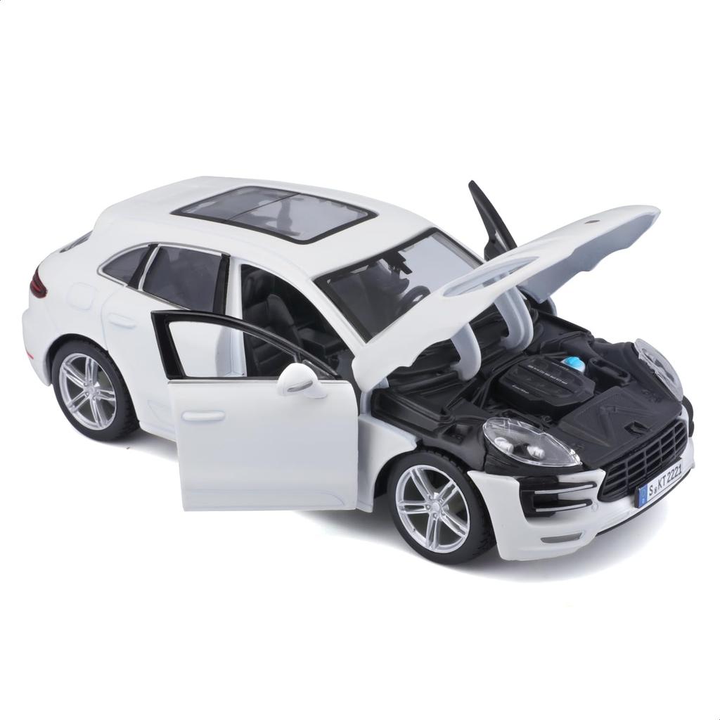 Bburago Porsche Macan White Diecast Model Finished Product WT 1/24 / Car, 18-21077