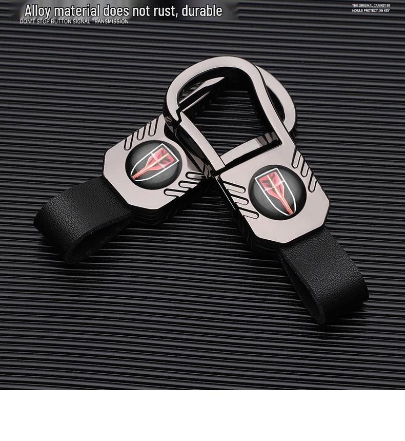 Hongqi Car Key Case - Stylish, Atmospheric Design with Buckle & Personalized Decoration