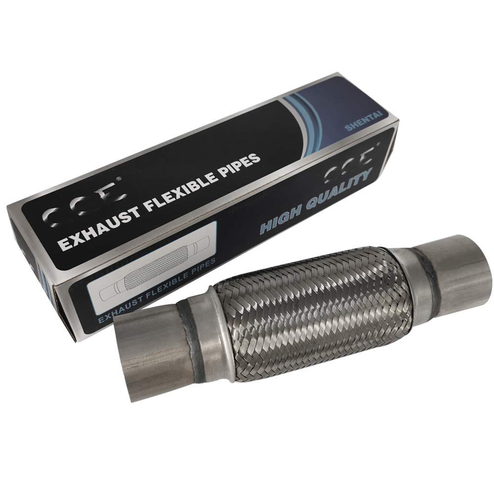 CCE Flexible Exhaust Stainless Steel Mesh Exhaust Car Repair Corrugated Welding Selectable Sizes for Various Vehicles Pipe, Pipe, Manifold, Muffler,