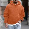 Men's Fall Casual Pullover Jacket Long Sleeve Hooded Lace-Up Sweatshirt