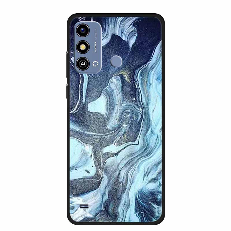 Soft Silicone Cover For ZTE Blade A53 / A53Pro / A53Plus Case Marble TPU Black Protector Case for ZTE Blade A53 Plus Cover Funda