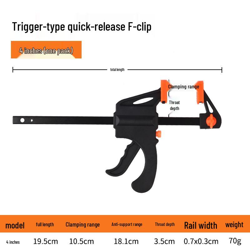 Quick Woodworking A-Clamp for Marble & Stone, Thickened Spring, 4/6/9 Inch