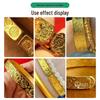 Auspicious Words Chased Silver Bangle & Chisel Engraving Tools