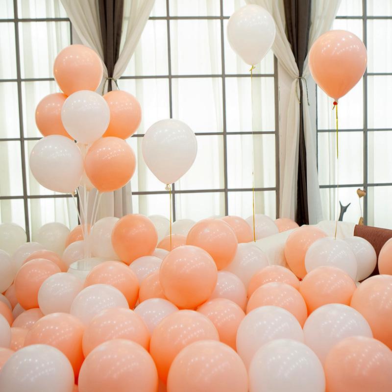 Macaron Colorful Mix Dopamine Thickened Balloons for Children's First Birthday Decoration