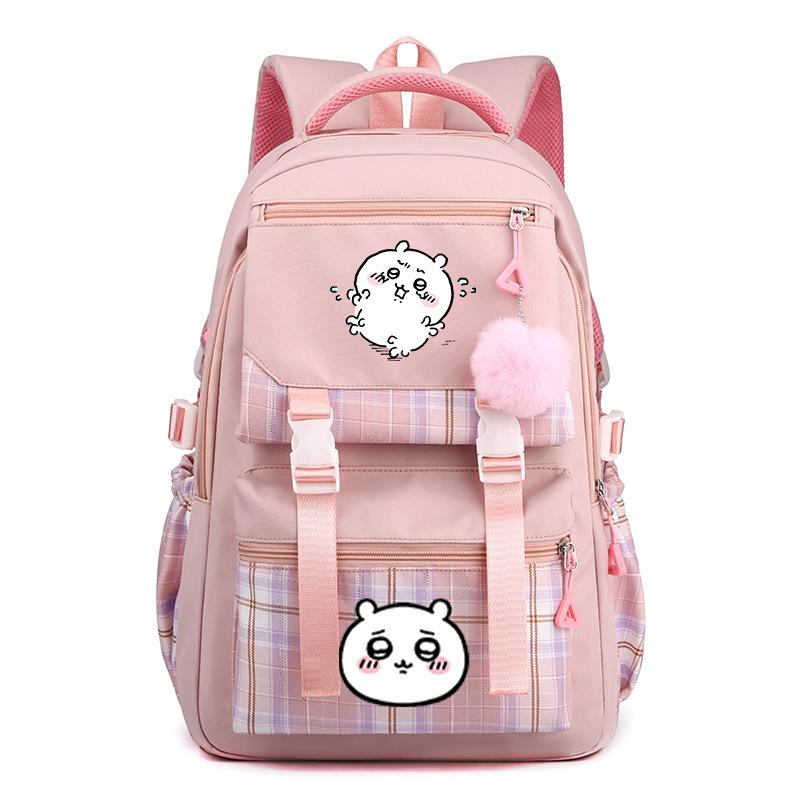 Jiikawa Wow School Bag New Chiikawa Girls Backpack for Primary and Secondary School Students Cute College Style Backpack