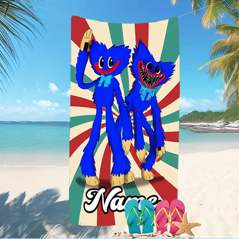 Customizable personalized beach towels Poppy Playtime themed designs.Suitable for the beach, yoga, sports;ideal as beach accessories