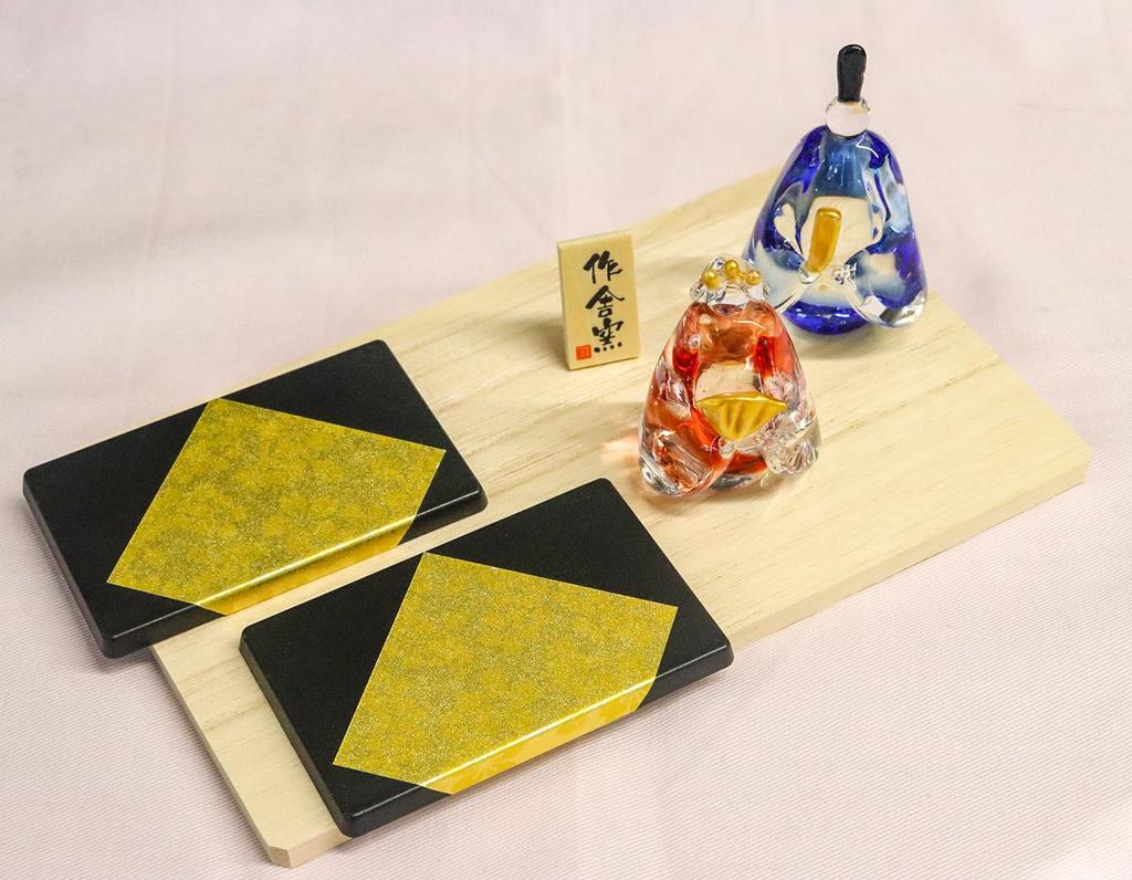 Craftsman House Handmade Glass Hina Dolls for Day (Standing) Girls'