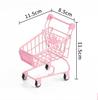 Colorful Funny Mini Supermarket Shopping Cart Photo Props Trolley Pet Bird Parrot Hamster Toy Children Kid Toy Storage Cart