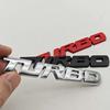 3D Metal Car Sticker Logo Turbo Badge Fender Side Emblem Rear Trunk Sticker Decals Auto Turbo Universal Accessories
