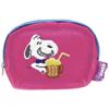 Marimo Craft Série Snoopy de Malha Bolsa Redonda de Malha, Root Beer, Aprox.. L145 x A105 x P35mm, SPPS-118