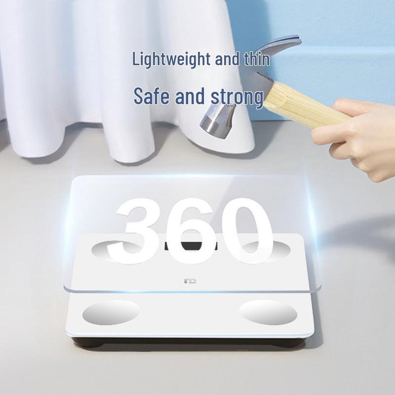 Rechargeable Smart Body Fat Scale for Home - Accurate, Compact, and Mijia App Compatible.
