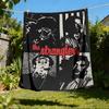 1pc The Stranglers Band Outdoor Flannel Blanket, Cozy & Warm Soft Te Playful Design, Napping Camping,