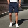 Herren Freizeithose Gerader Schnitt Knopfbefestigung Reißverschluss Seitentaschen Gürtelschlaufen Leichter Stoff für den täglichen Gebrauch