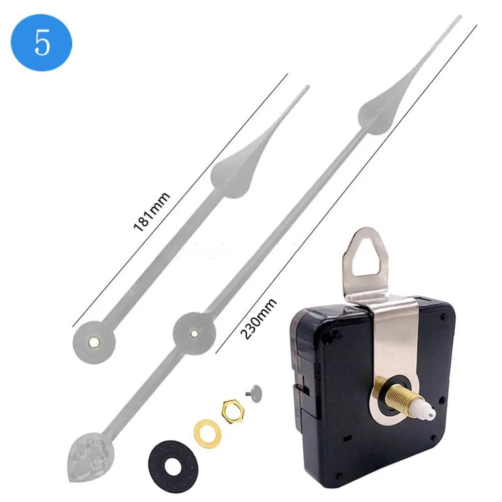 High Torque Silent Quartz Clock Movement Replacement Kit With 18mm Shaft For DIY Wall Clocks 50-60cm Panel Diameter