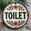 Vintage Toilet Humor Metal Tin Sign Retro Bathroom Wall Art Easy Install Home Decor
