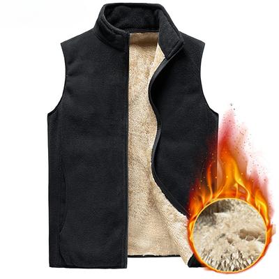 Pánská bunda Vesta bez rukávů Měkké vesty Ležérní kabáty Pánská sametová vlněná vesta Pánská vesta Pánská tlustá vesta Plus velikost 8XL