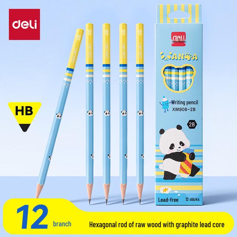 Deli Panda Theme 2B Hexagonal Pencils