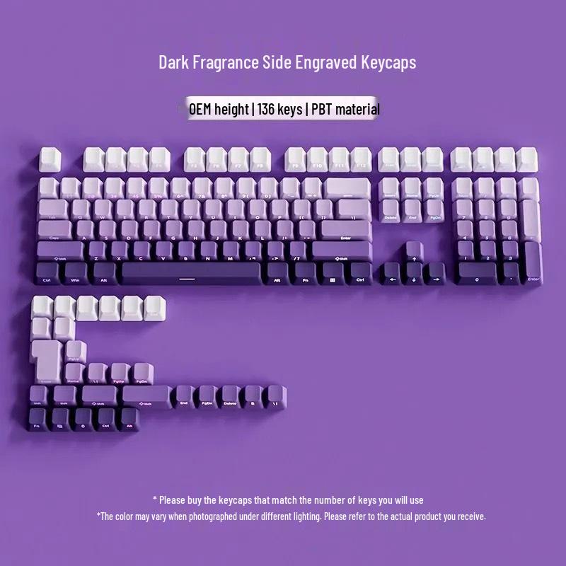 

Polar Day Gradient Translucent Keycap Set with Micro-Dust Positive Engraving