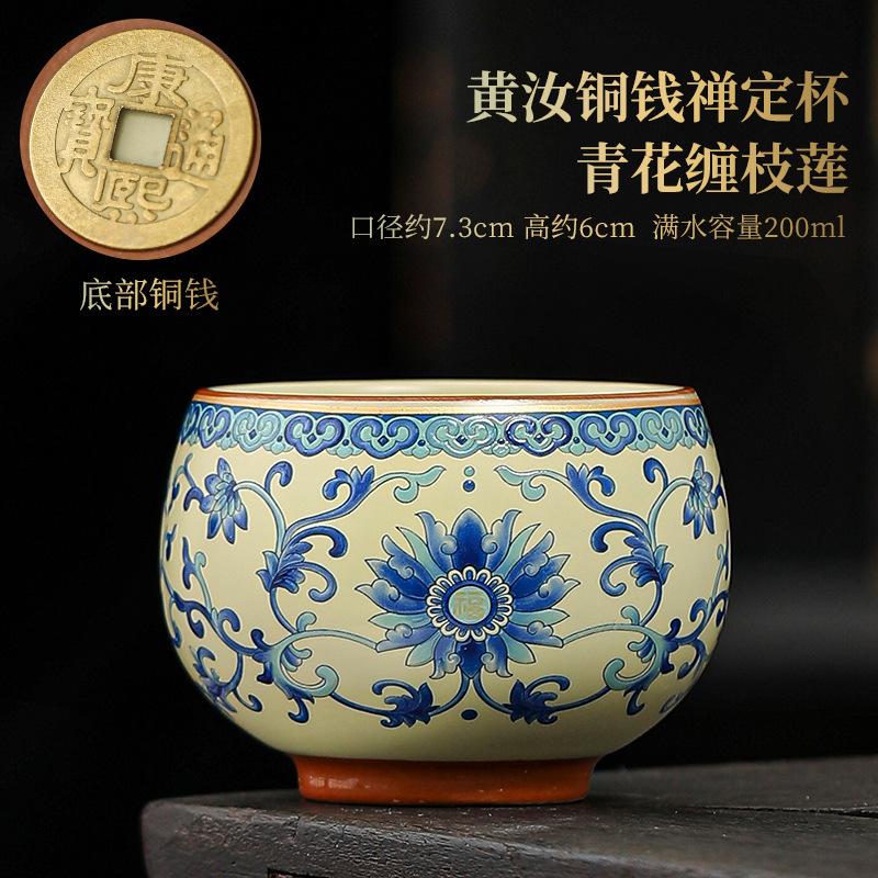Japanese Ceramic Teacups Creative Retro Handmade Heat Resistant Kung Fu Tea Set Drinkware Mug Tea Bowl Household Teaware New