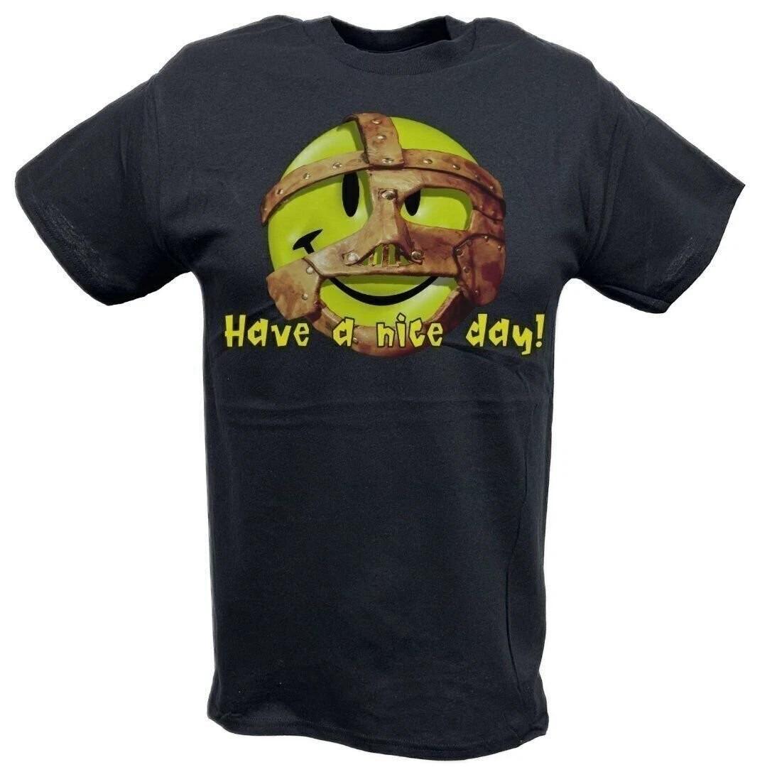 Mankind Have a Nice Day Mick Foley Mens Black T-shirt S