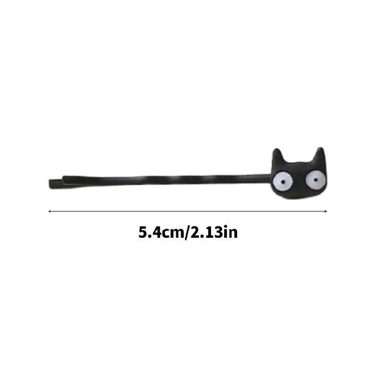 Simple Black Cats Hair Clip for Women Girl Lovely Cats Hairpin Hair Styling Barrettes for Various Hair Type and Occasion