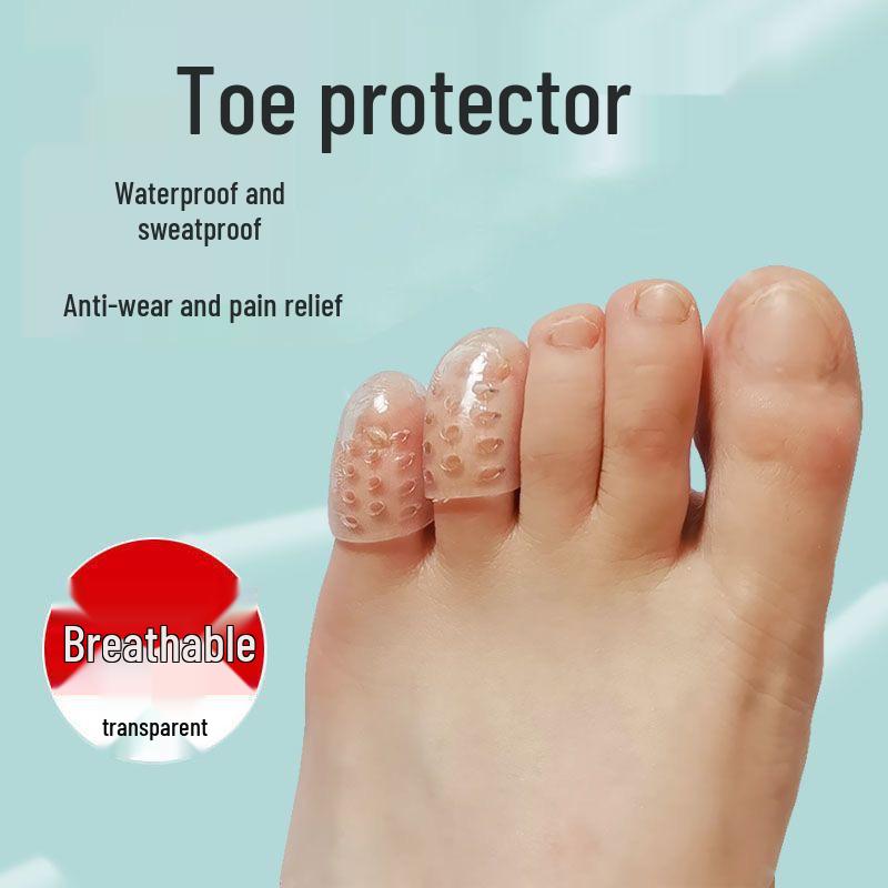 Breathable Silicone Toe Protectors: Anti-Wear, Anti-Sweat, Toe Separators for Comfort In Shoes.