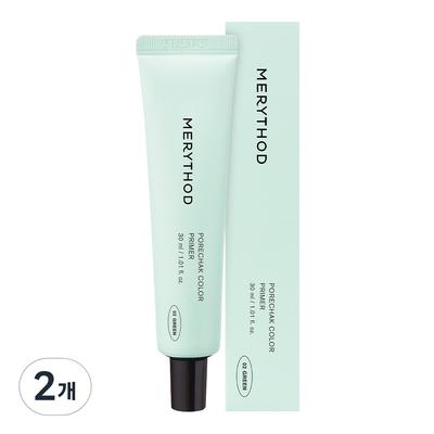 MerrySod Pore-Tightening Color Primer 30ml, 02 Green, 2 Pcs.