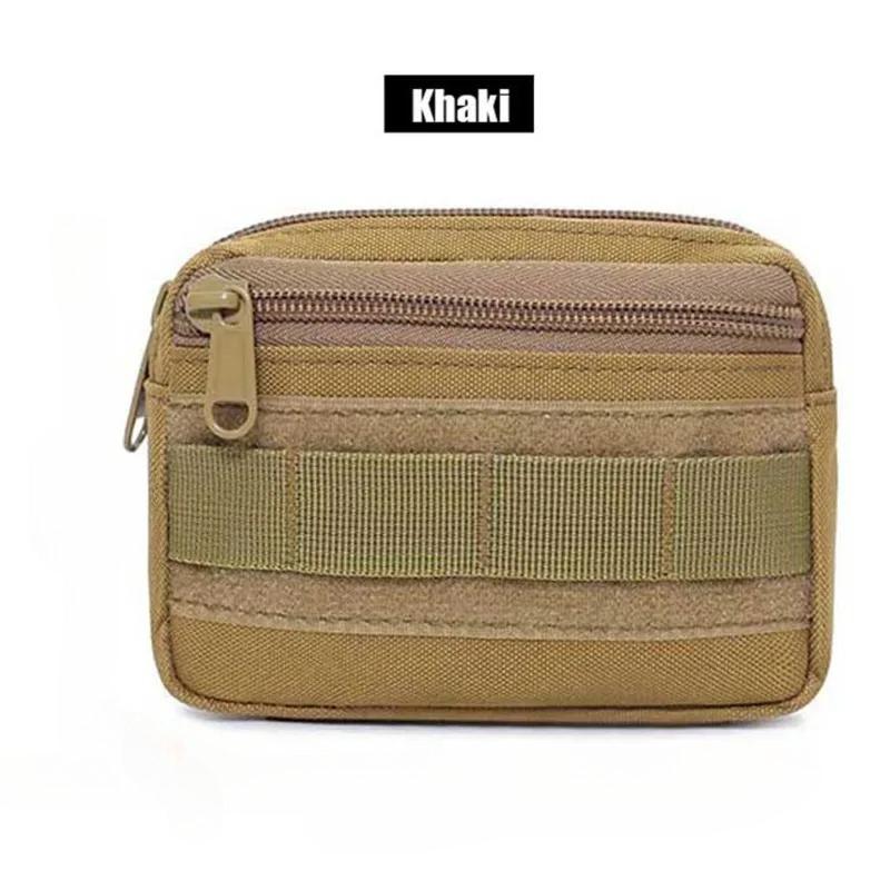 1Pc Double Layer EDC Pack Men Tactical Molle Waist Belt Oxford Hip Pouch Fanny Pack Camping Hunting Accessories Utility Bag