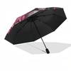 1pc Lotus Skull Mandala Design Umbrella with Plastic Handle,Suitable for All Seasons Home Travel Outdoor UmbrellaDD584