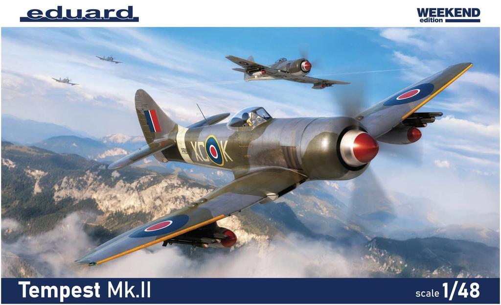 Eduard 1/48 Scale Weekend Edition British Hawker Tempest MK.2 Plastic Model Kit EDU84190