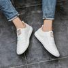 Leather Men Shoes Lace Up Outdoor Casual Shoes for Men Cow Leather Simple Fashi Black White Men Shoes for Men Flats