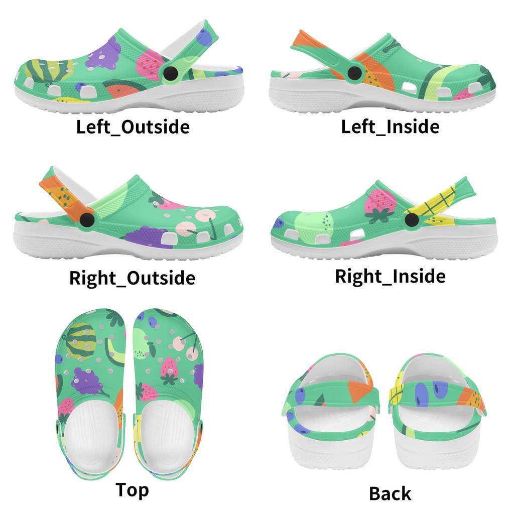 Colorful Printed EVA Clogs Adult Unisex Breathable Soft Sole Slip On Casual Shoes Soft Sole Summer Sandals Daily Comfort