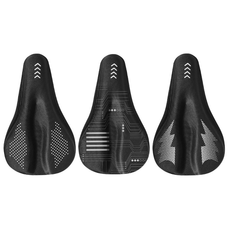 Gel Bike Seat Cover Padded Soft Bike Seat Cushion Waterproof Cover Bike Saddle Cushion Covers for Mountain Road Bikes