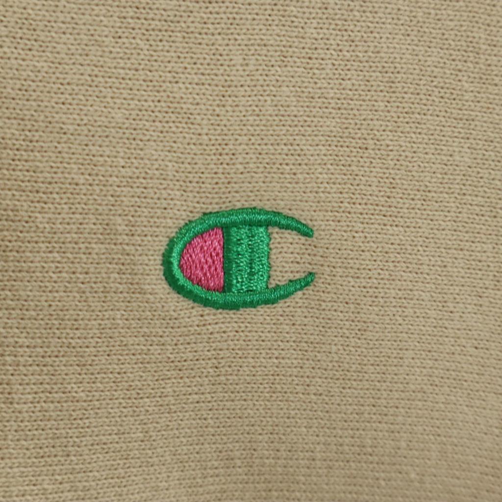 Champion Long sleeve Reverse weave Sweatshirts L beige Back brushed Women Used