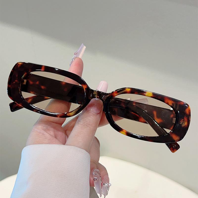 Vintage Rectangle Sunglasses Women For Men Luxury Brand Designer Sun Glasses Punk Popular Hip Hop Outdoor Shades Uv400