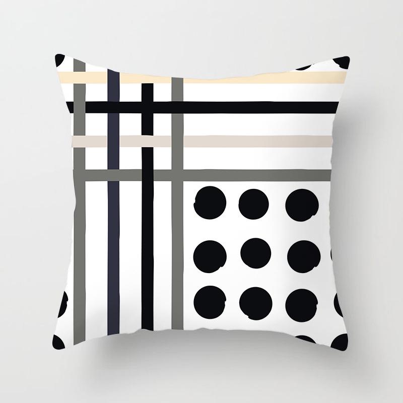 Nordisch Ins Kissen Polka Dot Geometrischer Streifen Kissenbezug Quadratische Heimtextilien